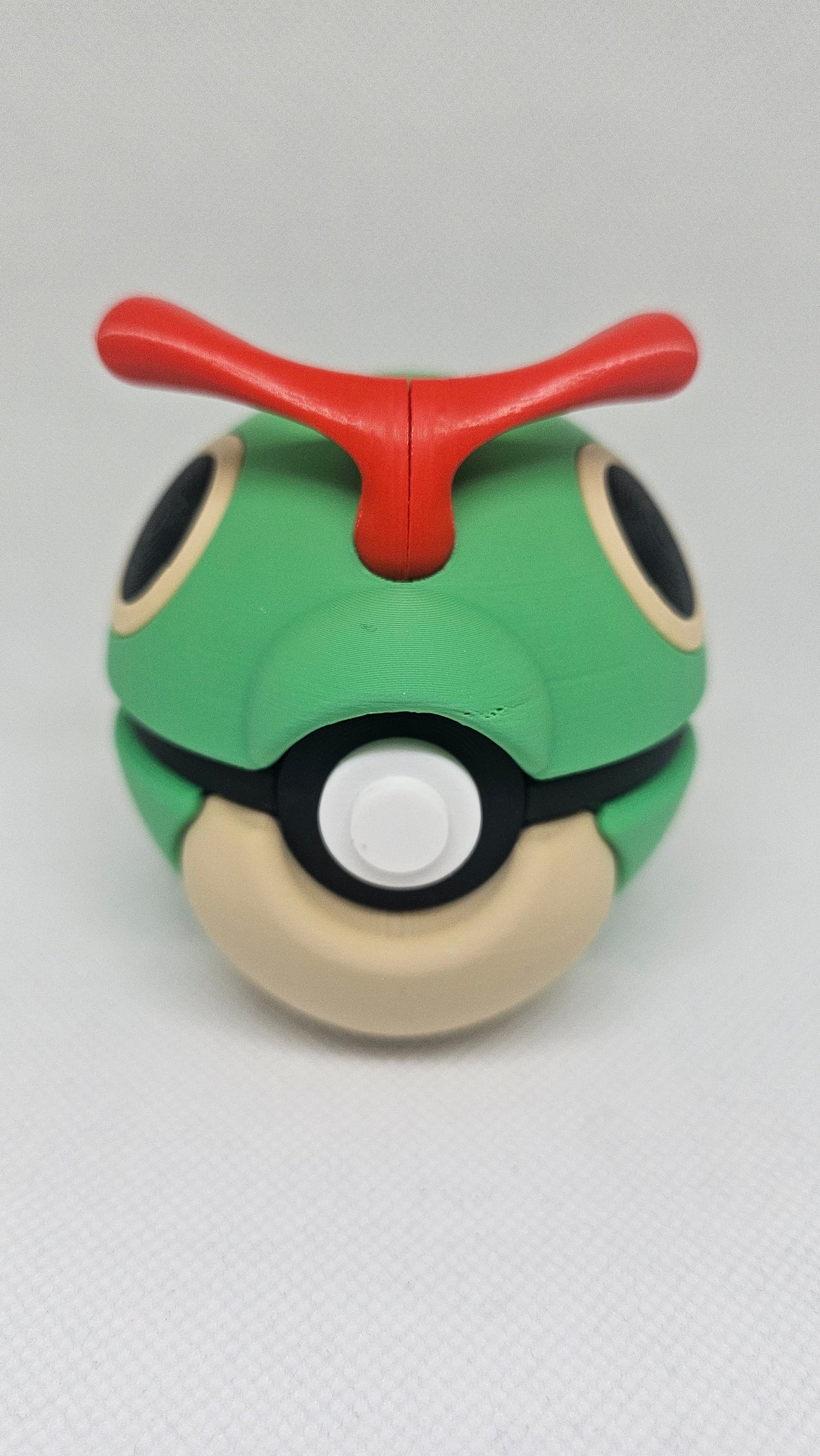 #0010 Caterpie Ball – 3D Printed Pokéball (7 cm)