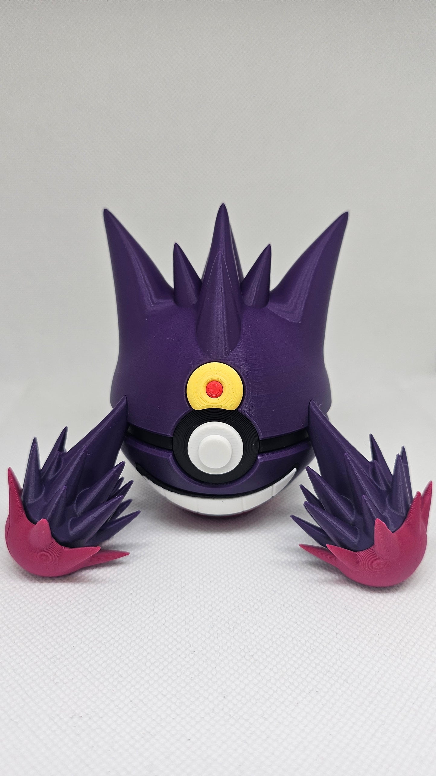 #0094 MEGA Gengar Ball – 3D Printed Pokéball (7 cm)