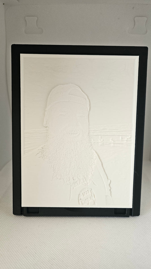 ✨ Gepersonaliseerde Litophane in Wit – Jouw Foto in Licht (met LED)