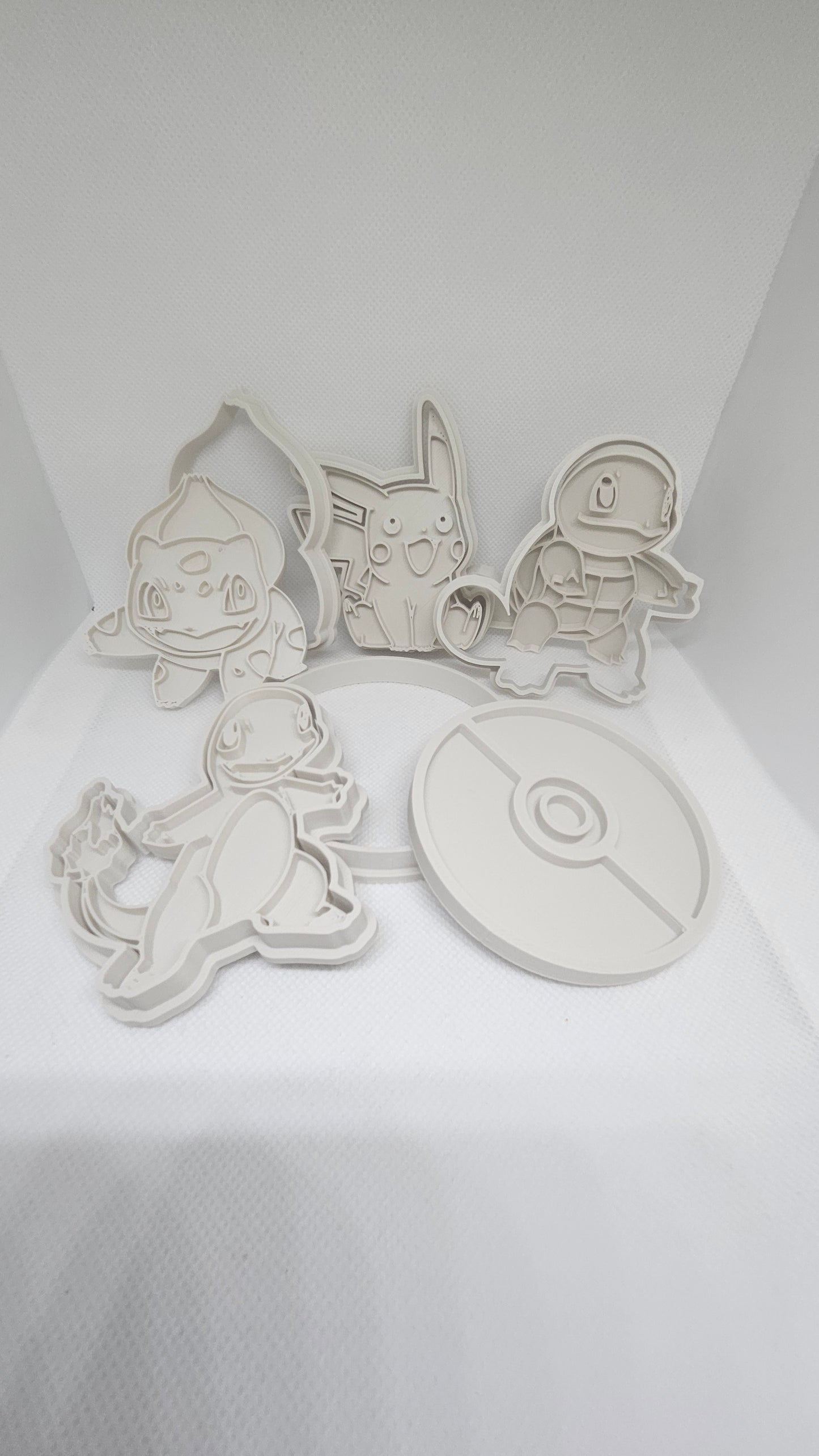 Pokémon Cookie Cutter Set (5 stuks) – 3D Geprint Uitstekers