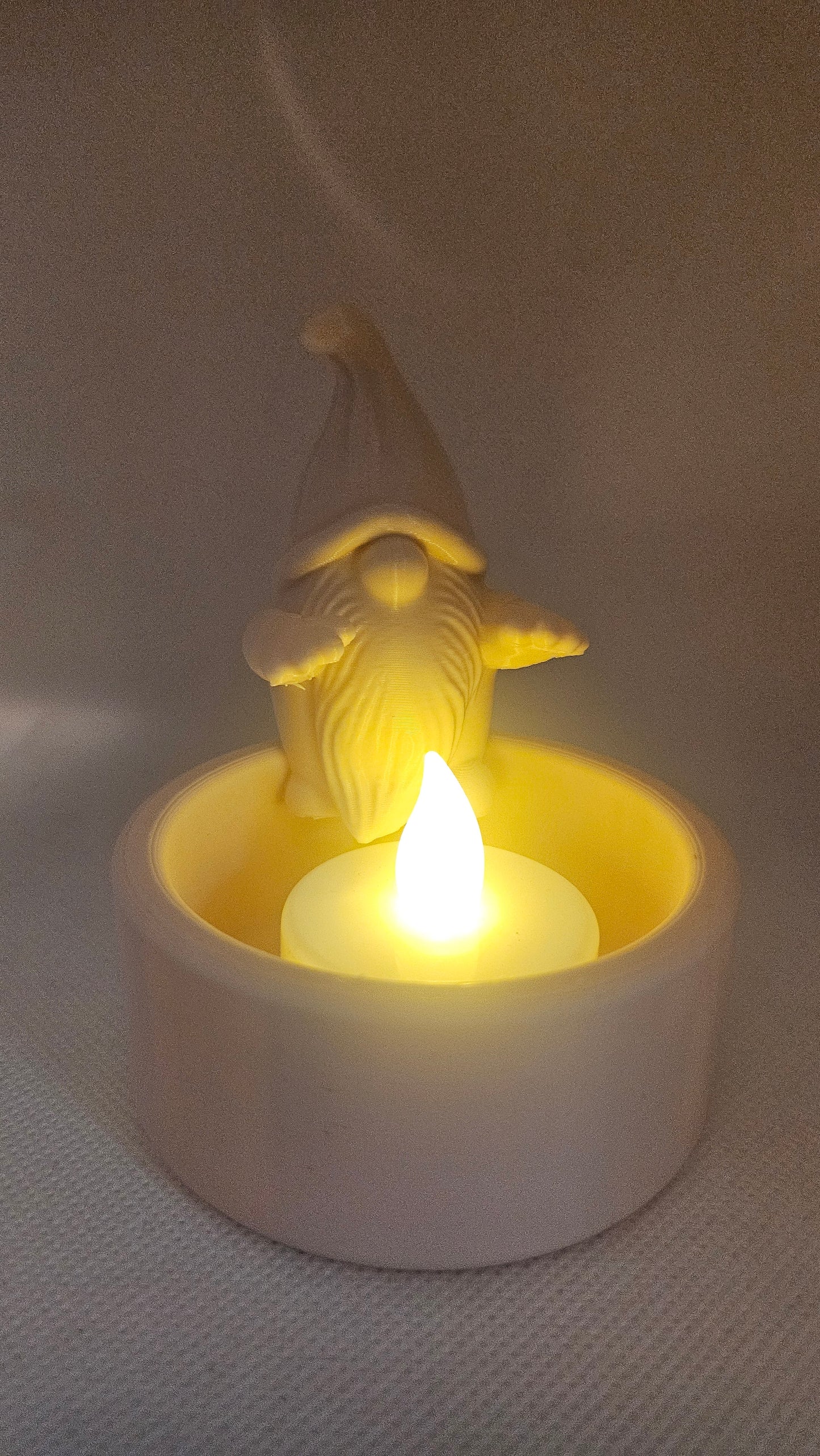 ✨ Kabouter kaarsenhoudertje – 3D-geprint (8,7 cm)