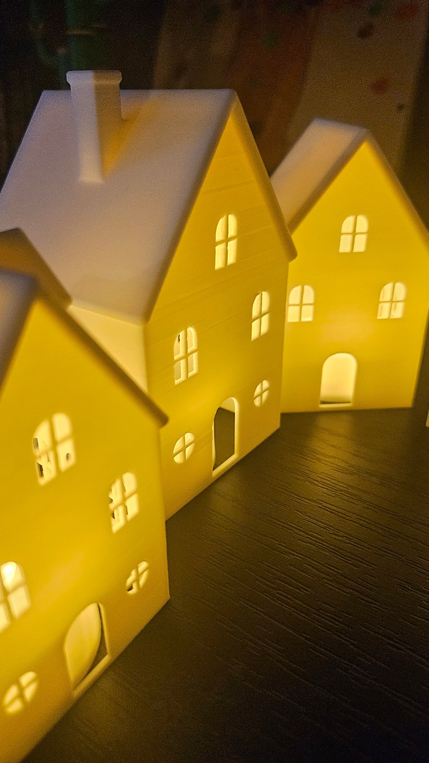 🏠 Kerstdorp – 3D Geprinte Huizenset (5-delig)