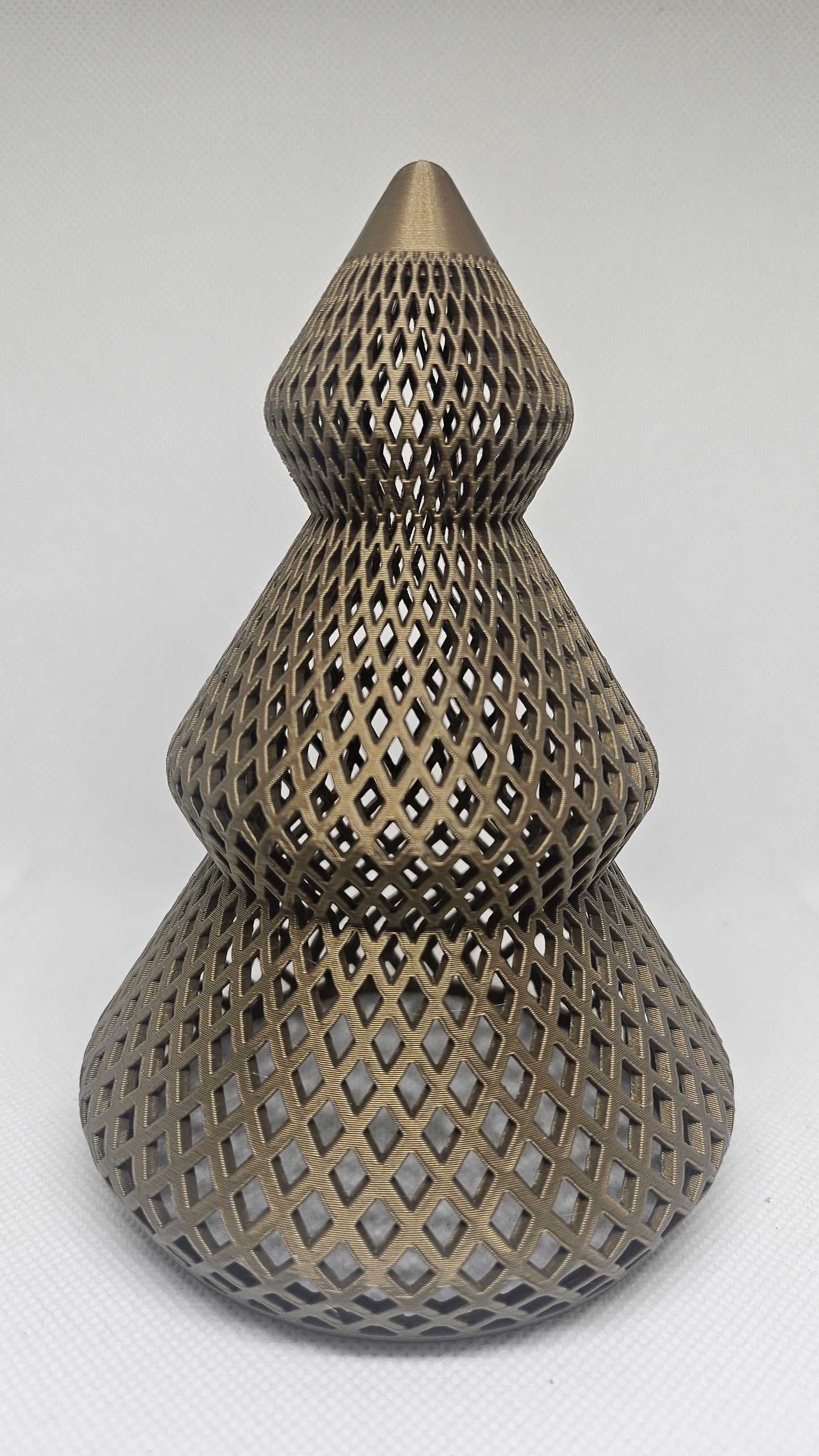 Mesh Christmas Tree – Small (Brons) – 3D Printed Decoratieboom