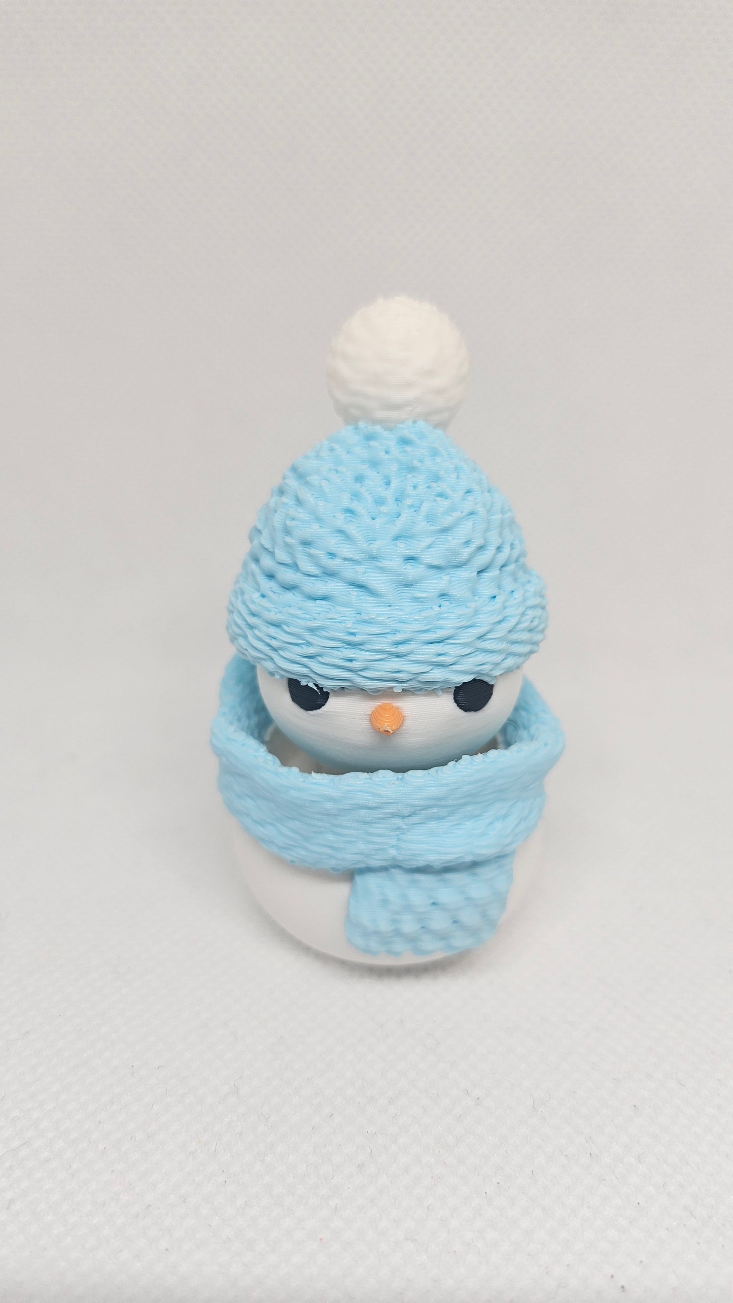 Fidget Clicker – Sneeuwmannetje (3D Print) | Schattige Winter Fidget Toy