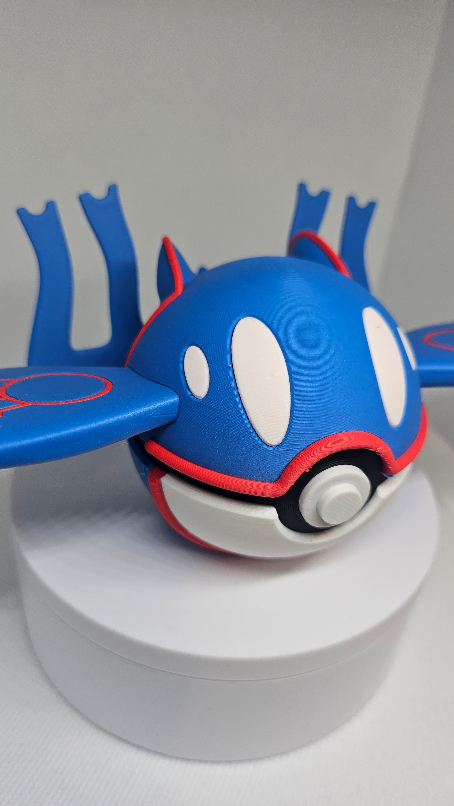 #0382 Kyogre Ball - 3D Printed Pokéball (7 cm)