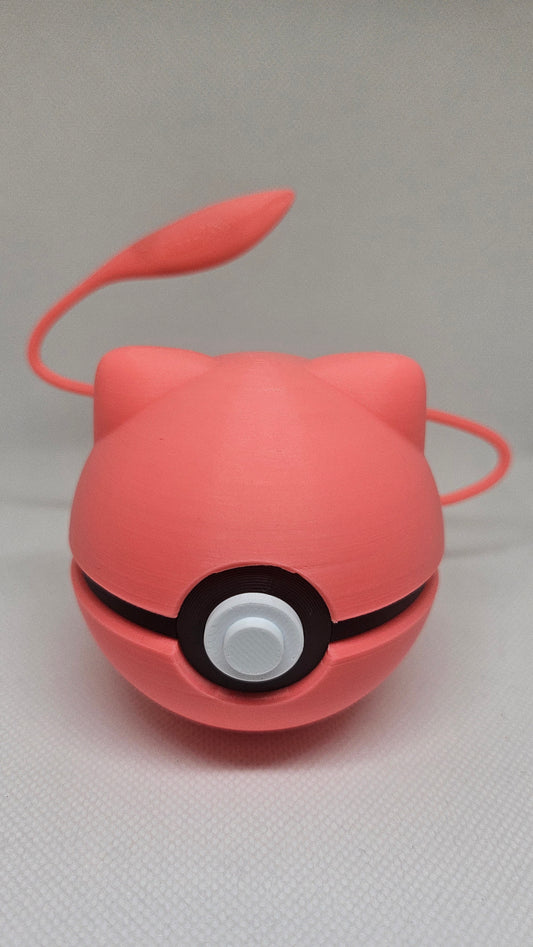 #0151 Mew Ball – 3D Printed Pokéball (7 cm)