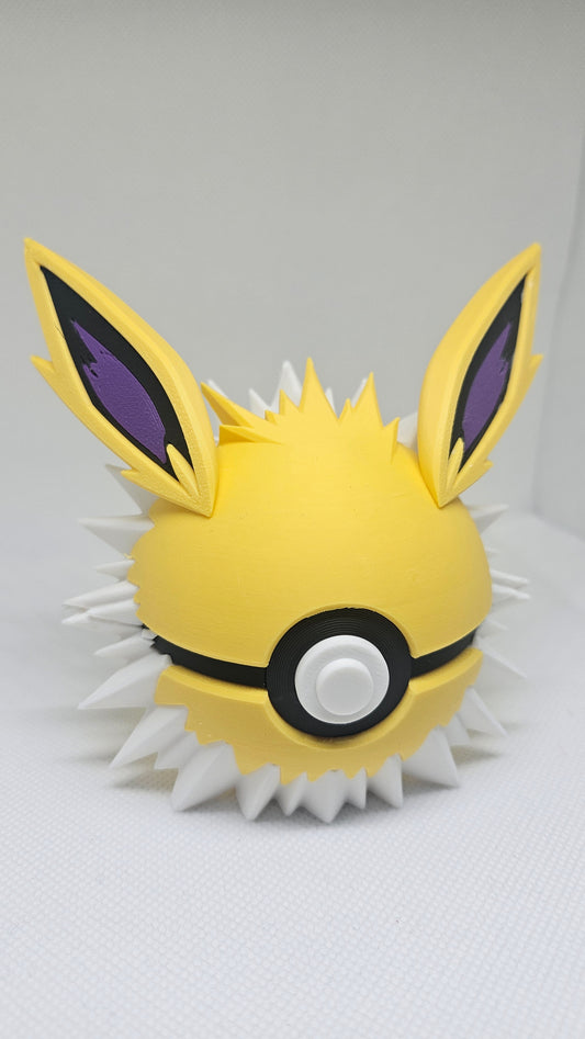 #0135 Jolteon Ball – 3D Printed Pokéball (7 cm)