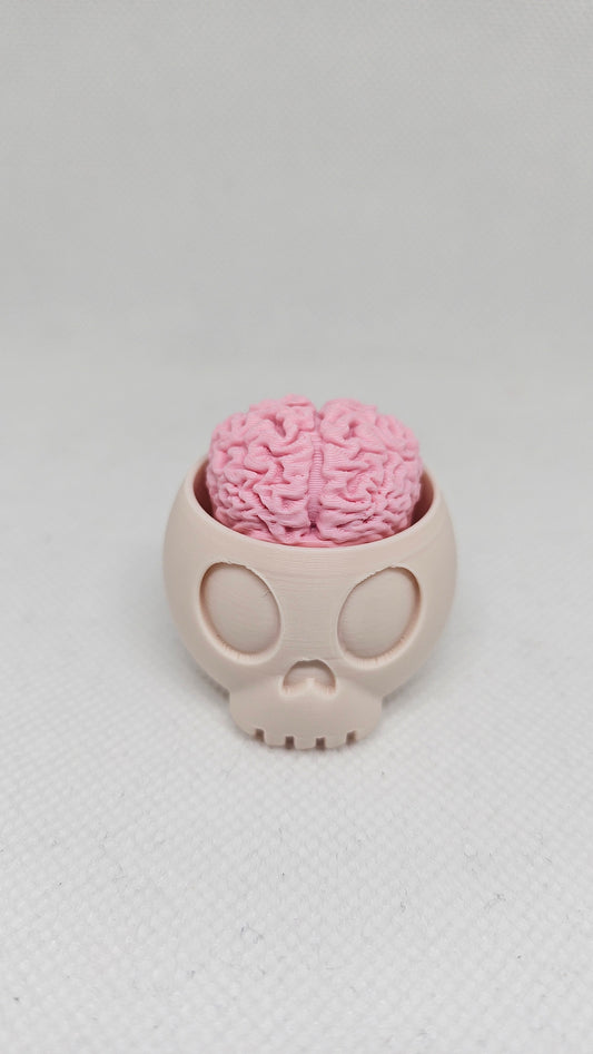 Halloween Skull Brain – 3D Printed Clicker