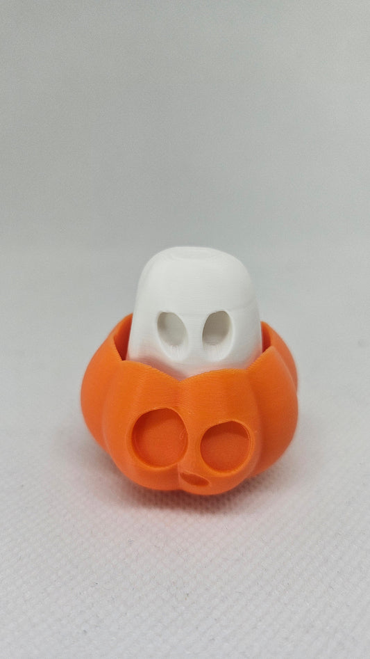 Halloween Ghost in Pumpkin – 3D Printed Clicker