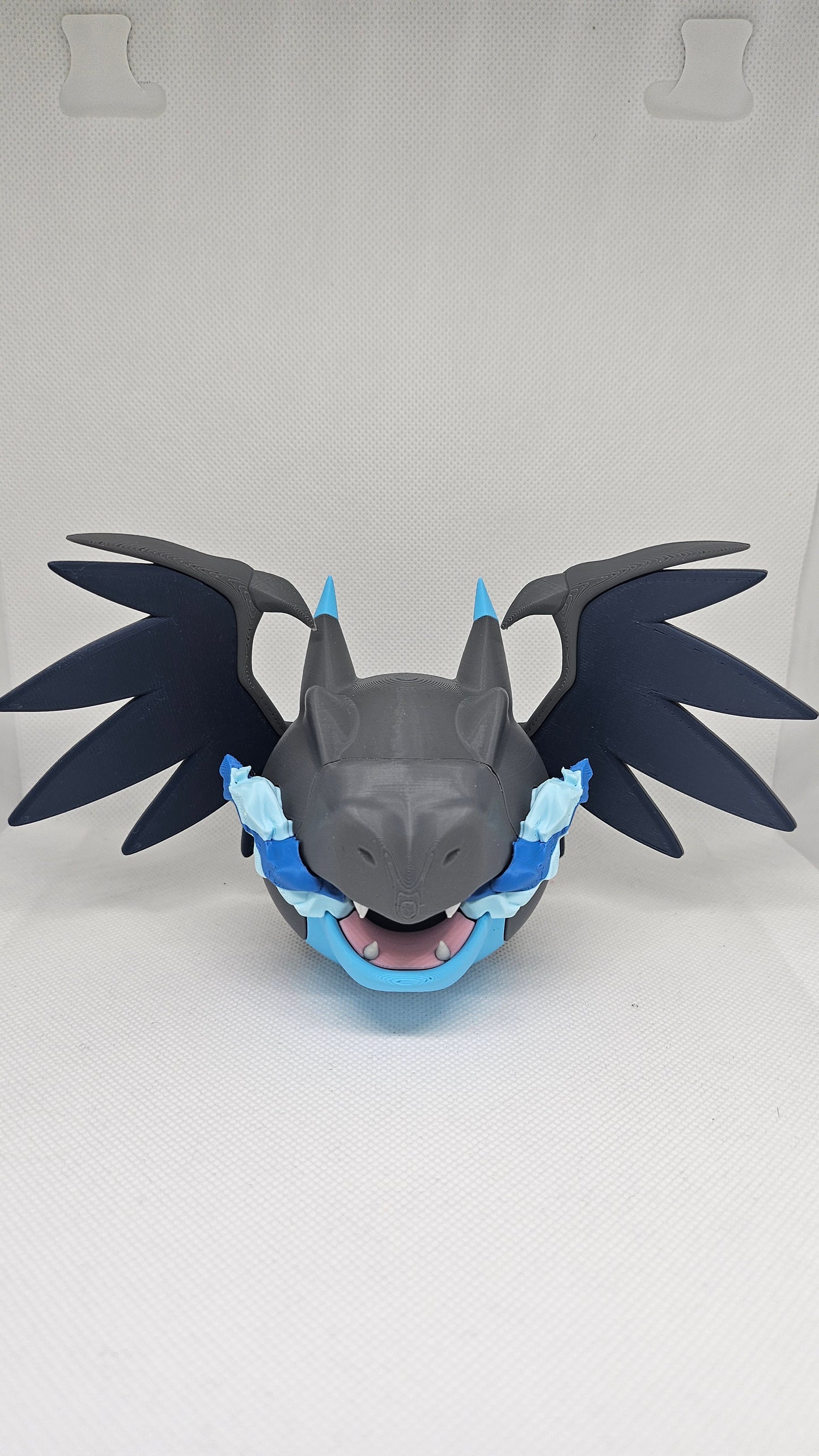 #0006 MEGA Charizard X Ball – 3D Printed Pokéball (7 cm)