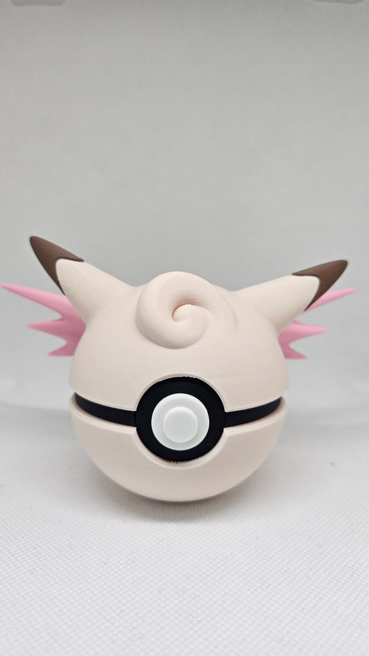 #0036 Clefable Ball – 3D Printed Pokéball (7 cm)