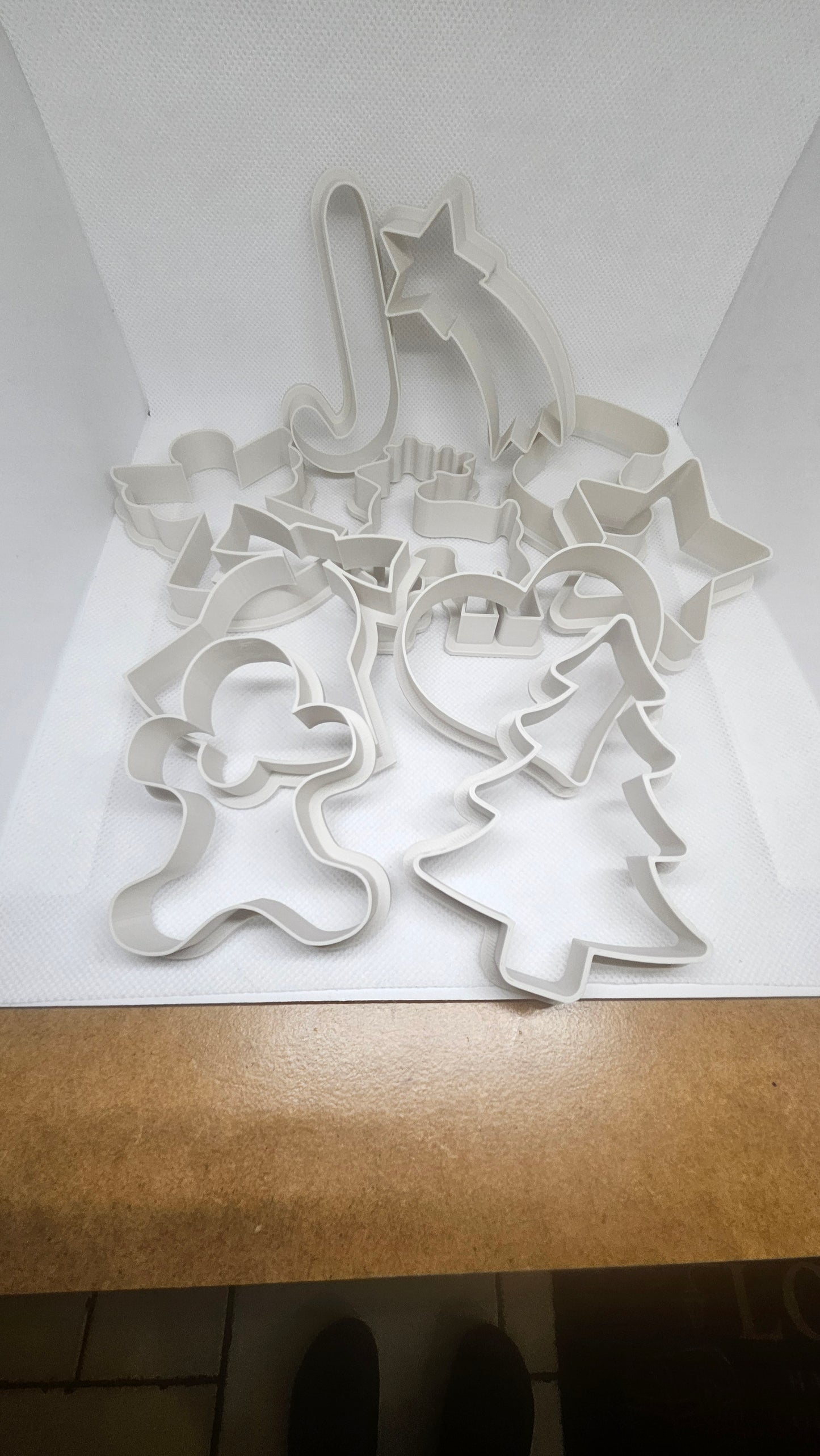 Kerst Cookie Cutter Set (10 stuks) – 3D Geprint Uitstekers
