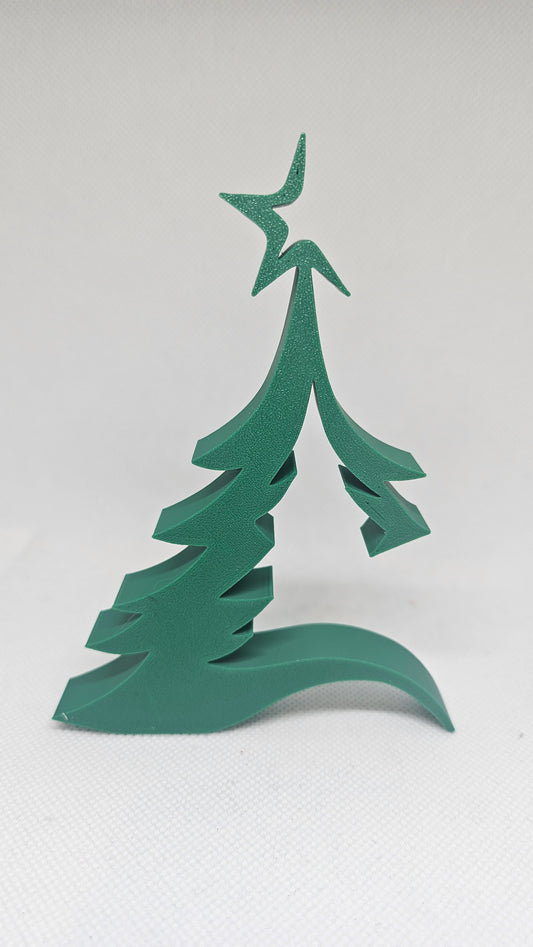 🎄 Minimalistische 3D-geprinte Kerstboom – Modern Design (12,5 cm hoog)