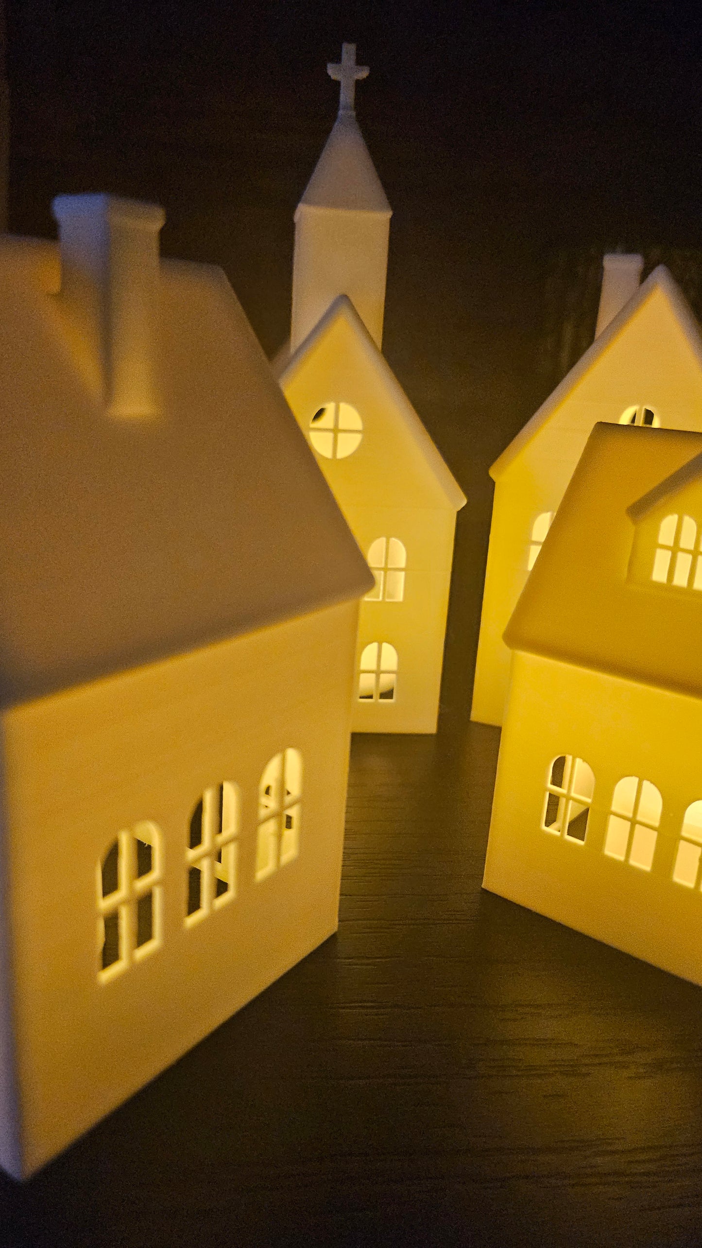 🏠 Kerstdorp – 3D Geprinte Huizenset (5-delig)