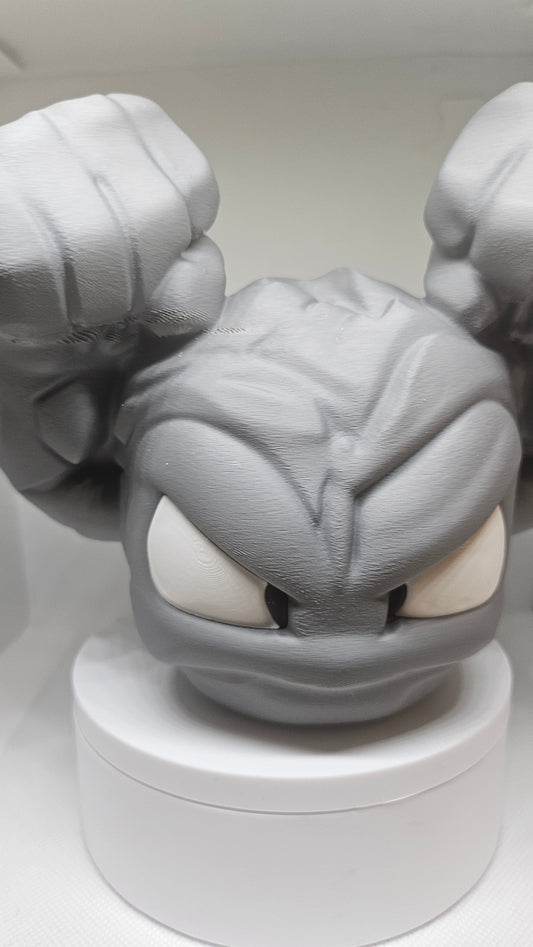 Chibi Geodude 3D Printed Figure - 13 cm