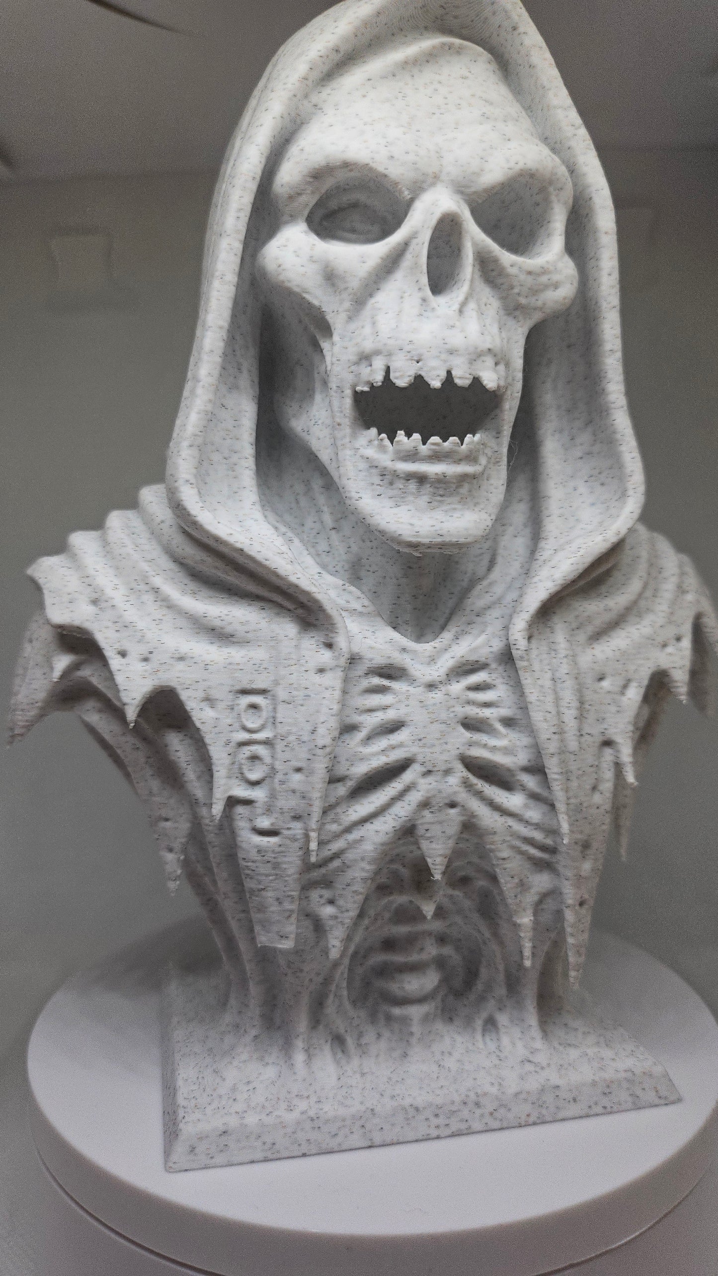 Grim Reaper Bust - Marble Finish - 16 cm