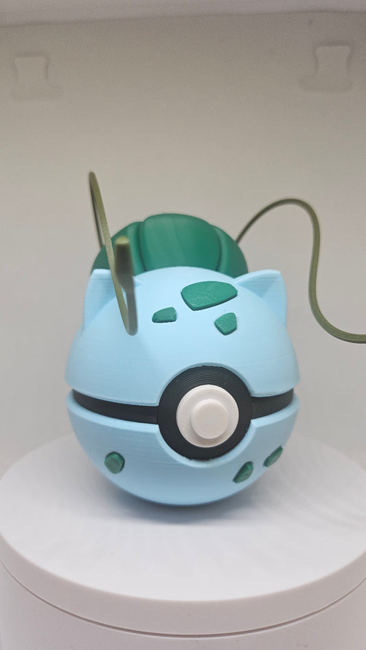 #0001 Bulbasaur Ball – 3D Printed Pokéball (7 cm)