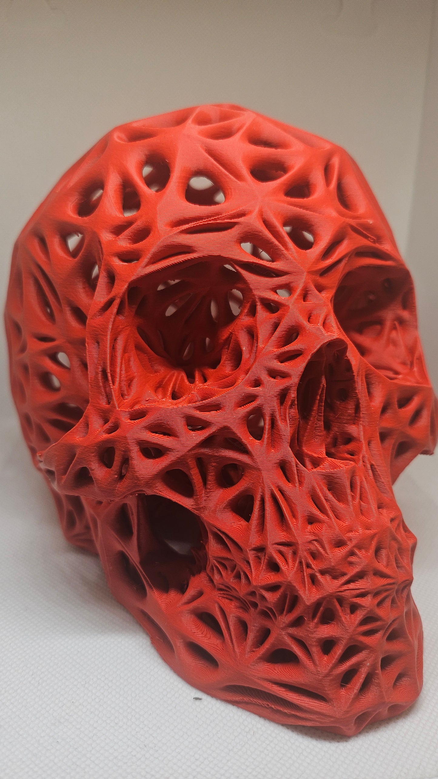 Wireframe Skull 3D Printed Figure - 20 cm