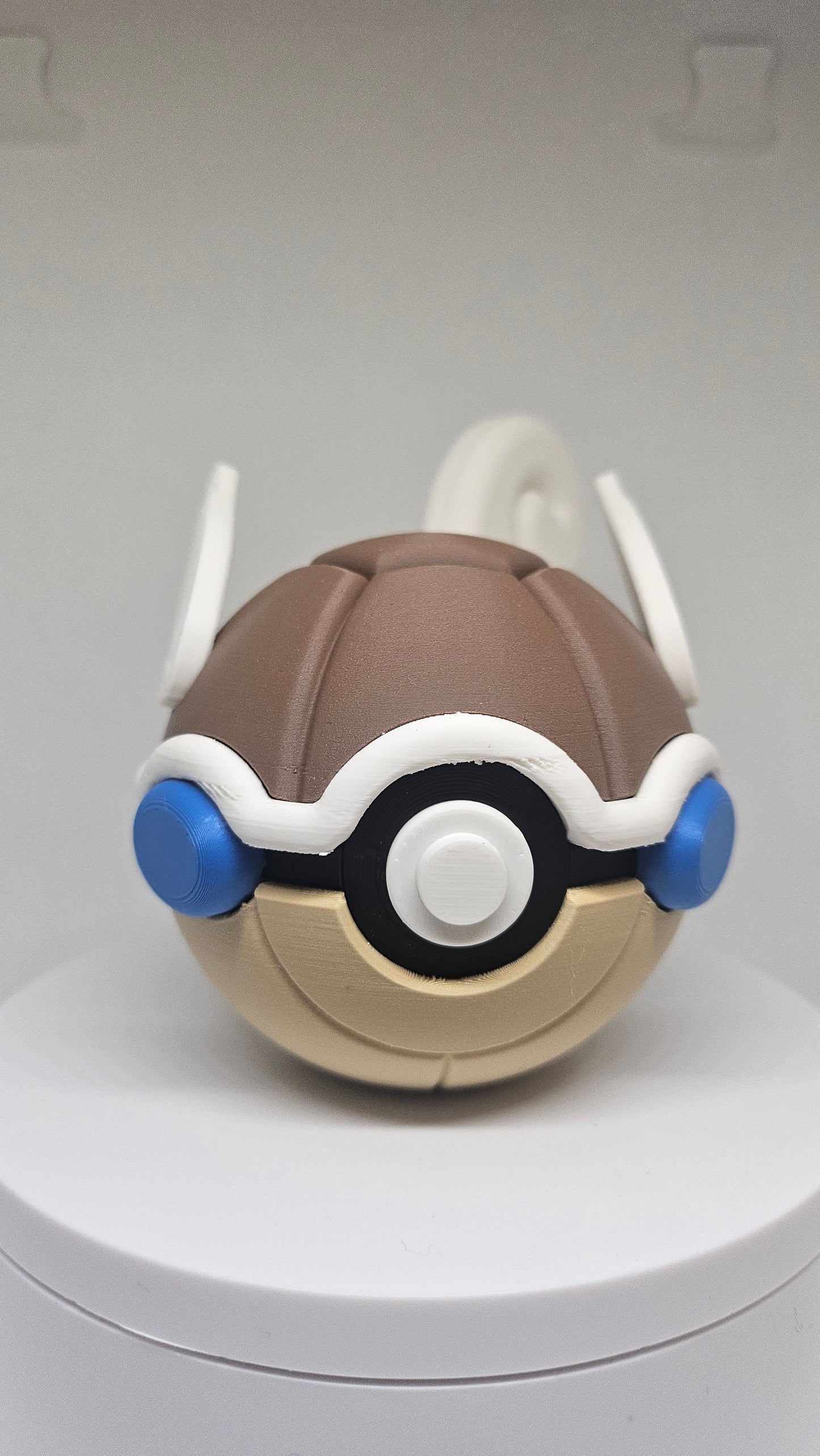 #0008 Wartortle Ball – 3D Printed Pokéball (7 cm)