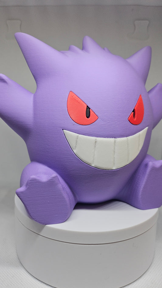 Chibi Gengar 3D Printed Figure - 13 cm