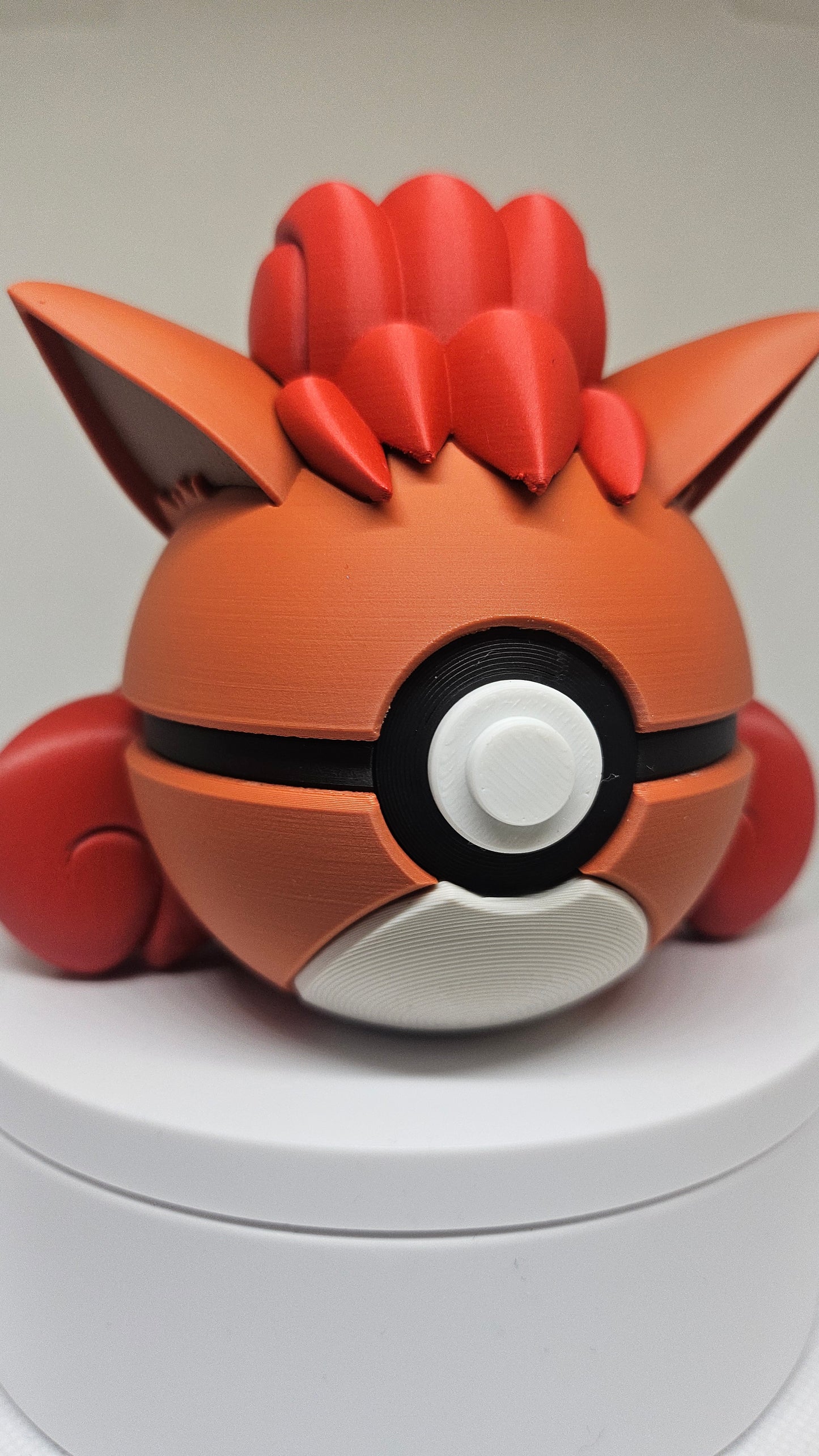 #0037 Vulpix Ball - 3D Printed Pokéball (7 cm)