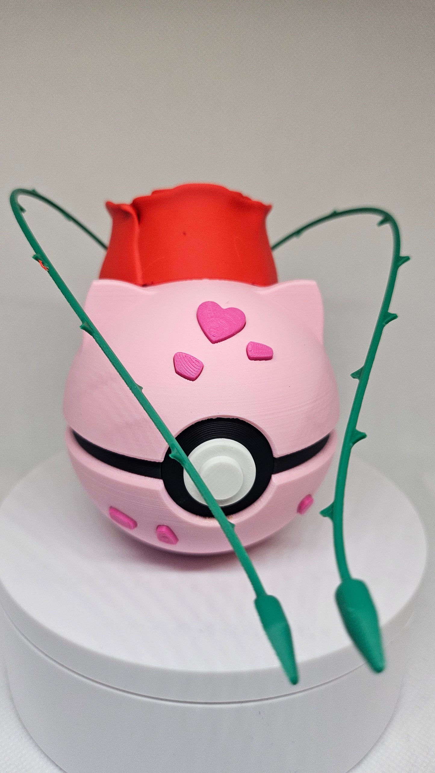 #0001 Valentine's Bulbasaur Ball - Rose Edition (7 cm)