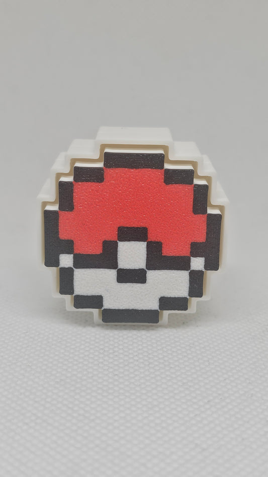 Pixel Poké Ball Fidget Clicker - 8-Bit Retro Style