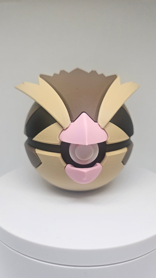 #0016 Pidgey Ball – 3D Printed Pokéball (7 cm)