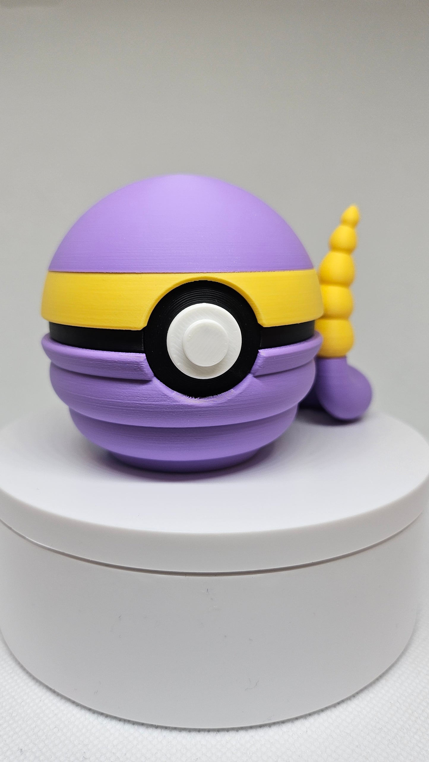 #0023 Ekans Ball – 3D Printed Pokéball (7 cm)