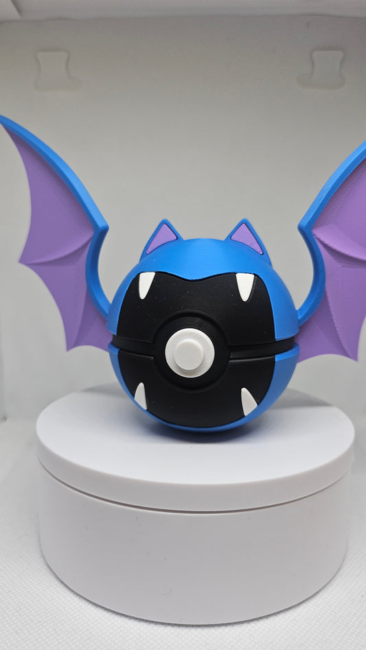 #0042 Golbat Ball - 3D Printed Pokéball (7 cm)