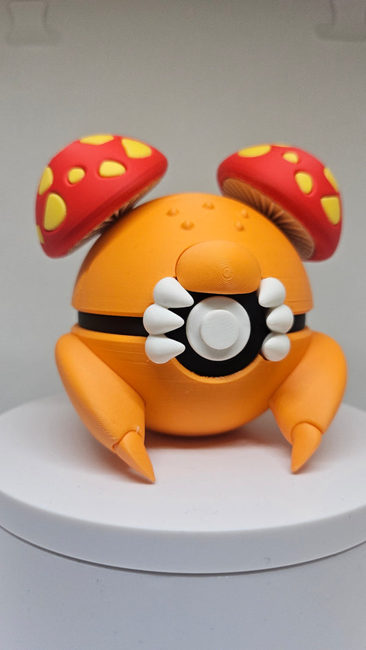 #0046 Paras Ball - 3D Printed Pokéball (7 cm)