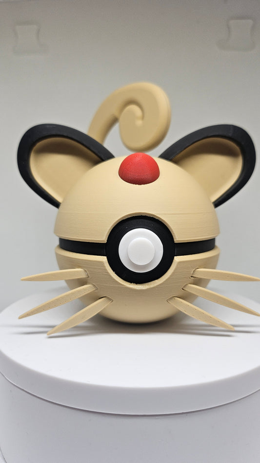 #0053 Persian Ball - 3D Printed Pokéball (7 cm)