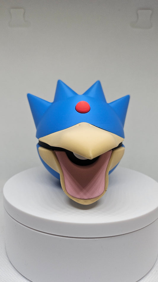 #0055 Golduck Ball - 3D Printed Pokéball (7 cm)