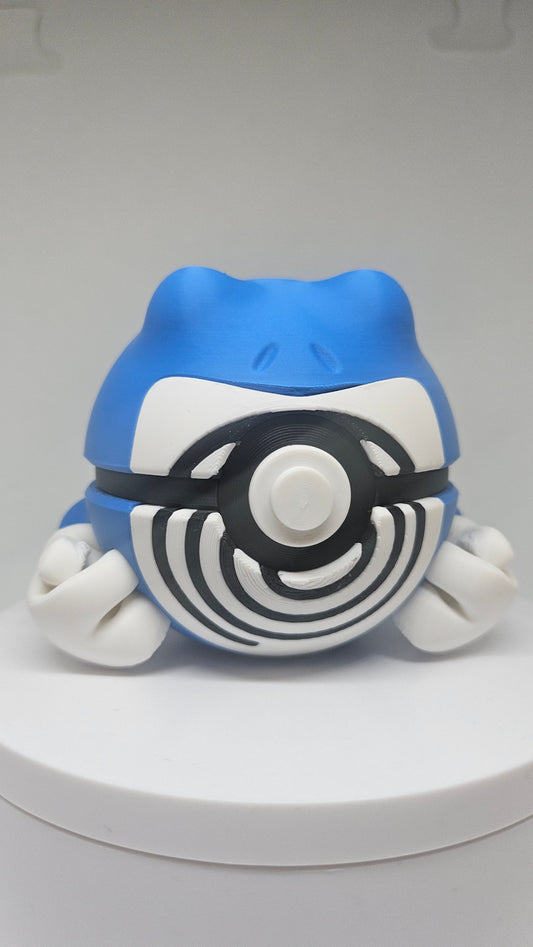 #0062 Poliwrath Ball - 3D Printed Pokéball (7 cm)