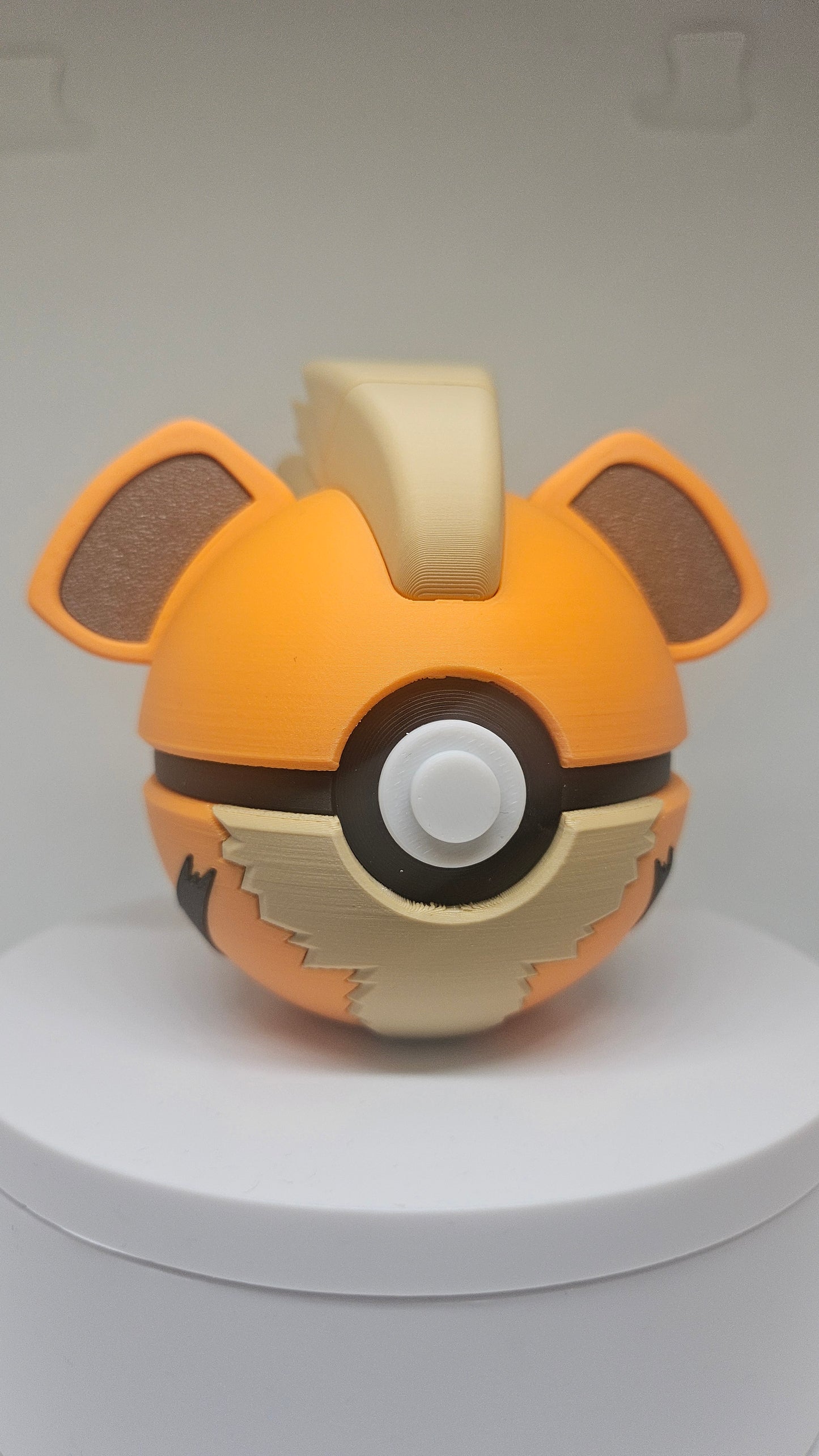 #0058 Growlithe Ball - 3D Printed Pokéball (7 cm)