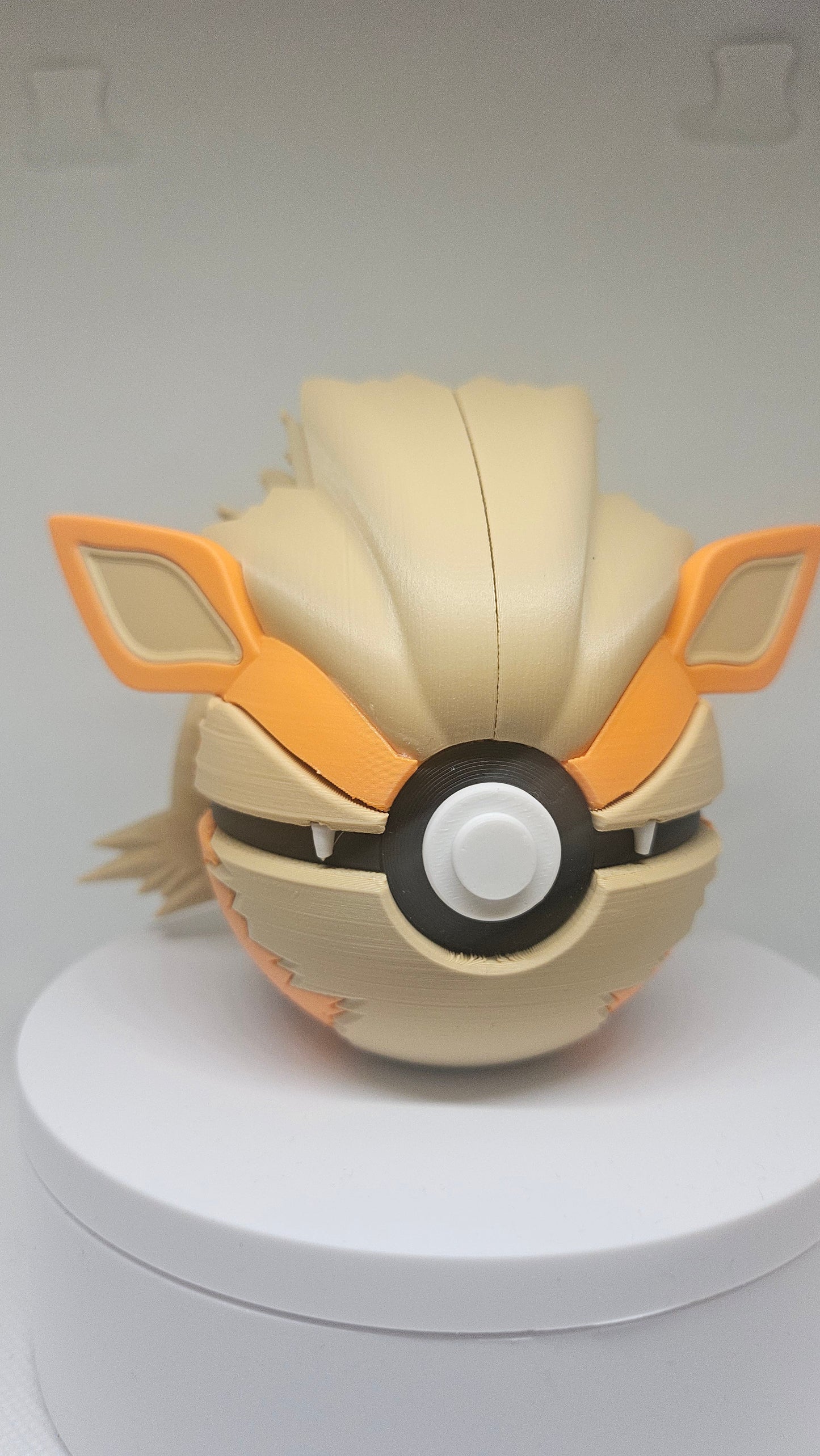#0059 Arcanine Ball – 3D Printed Pokéball (7 cm)