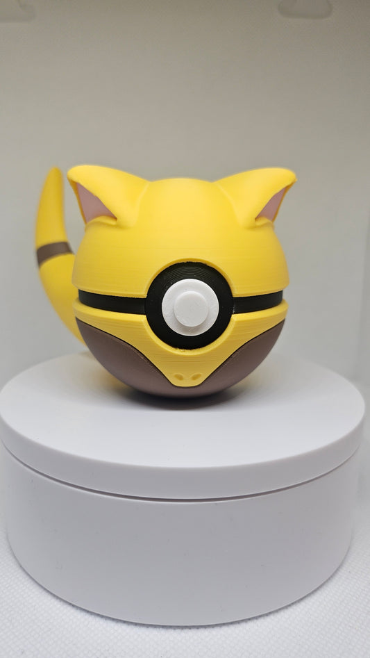 #0063 Abra Ball - 3D Printed Pokéball (7 cm)