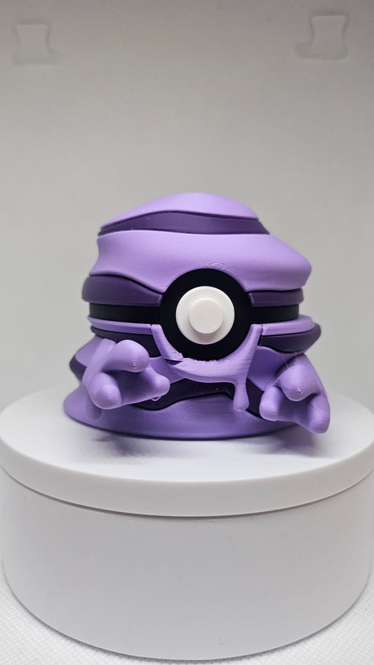 #0088 Grimer Ball - 3D Printed Pokéball (7 cm)