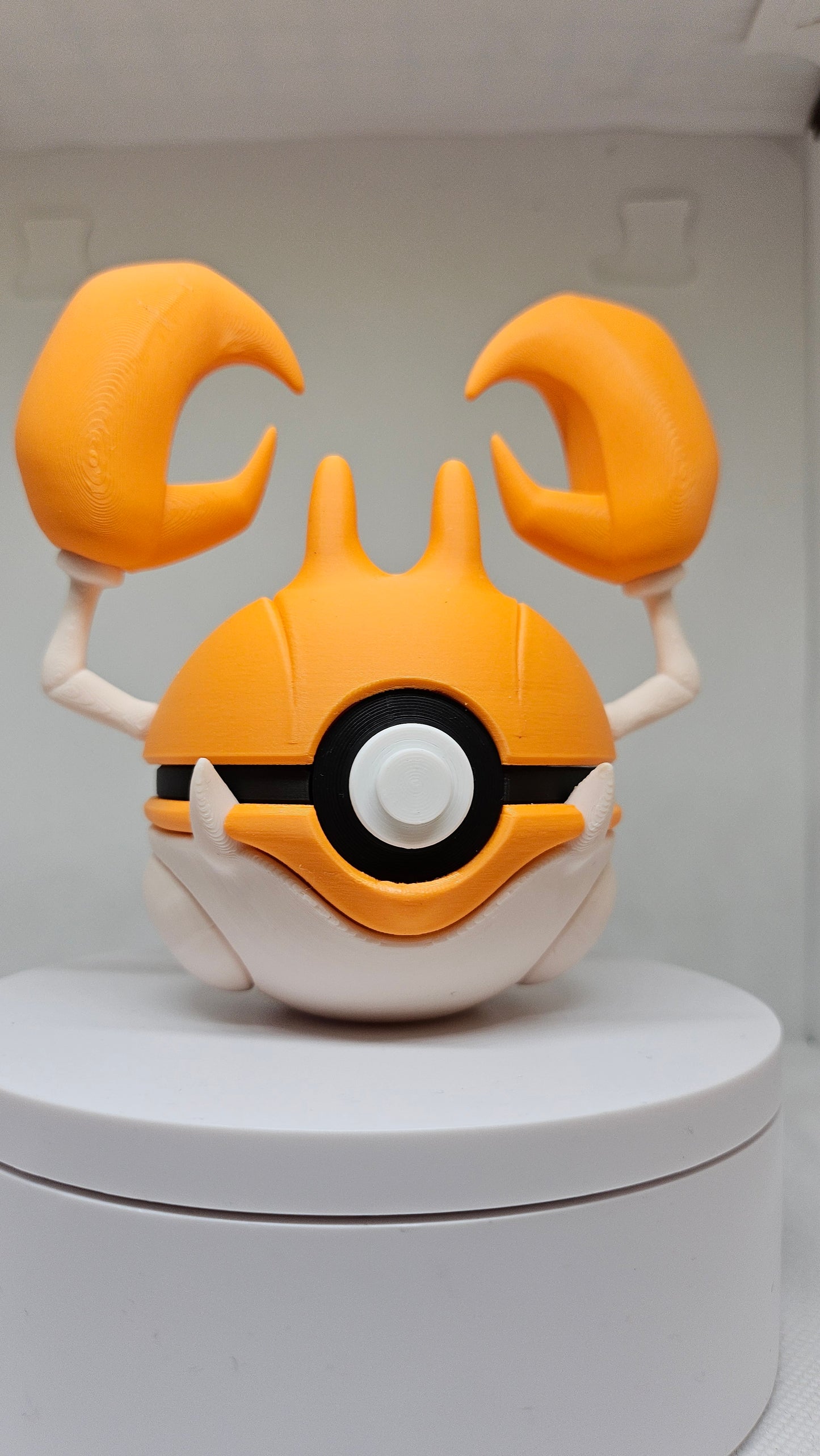 #0098 Krabby Ball - 3D Printed Pokéball (7 cm)