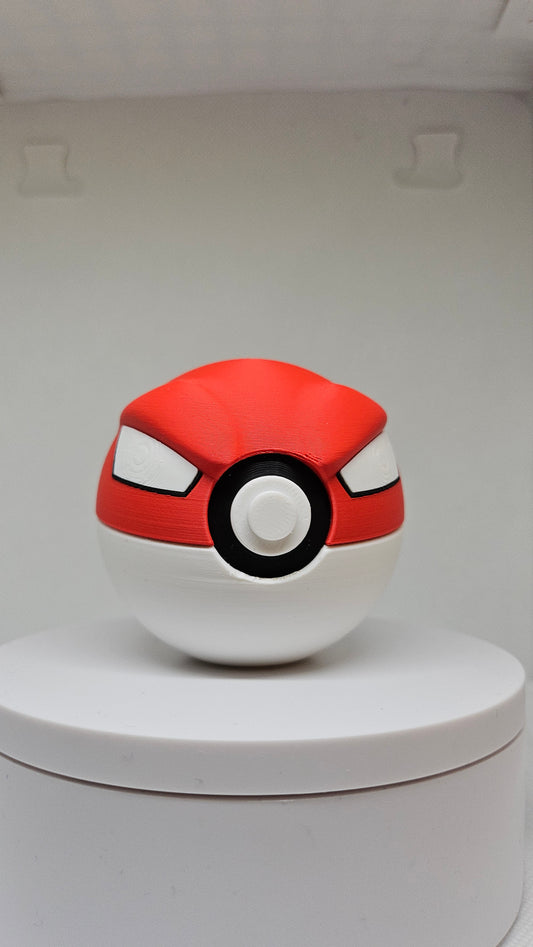 #0100 Voltorb Ball - 3D Printed Pokéball (7 cm)