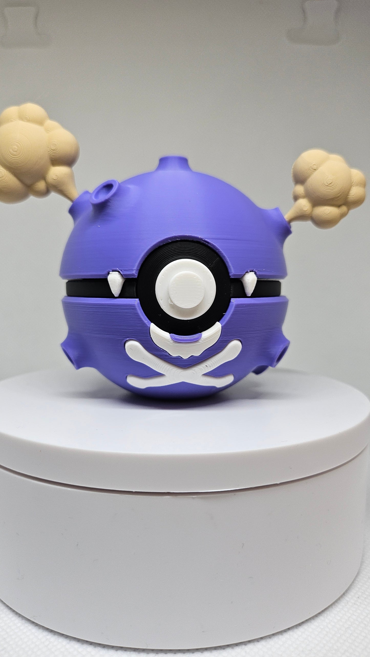 #0109 Koffing Ball - 3D Printed Pokéball (7 cm)