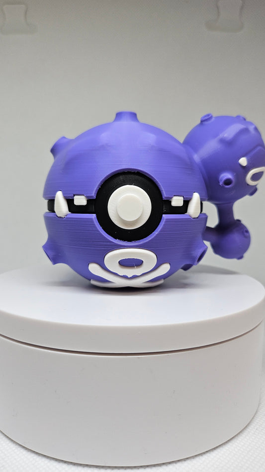 #0110 Weezing Ball - 3D Printed Pokéball (7 cm)