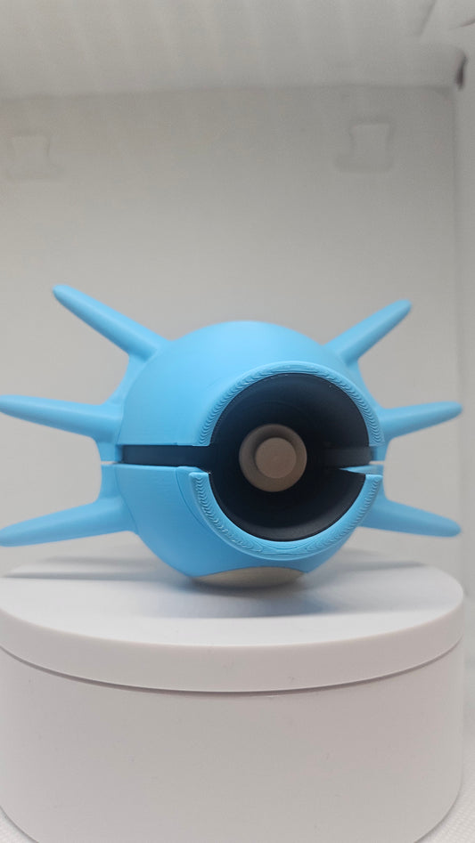 #0116 Horsea Ball - 3D Printed Pokéball (7 cm)