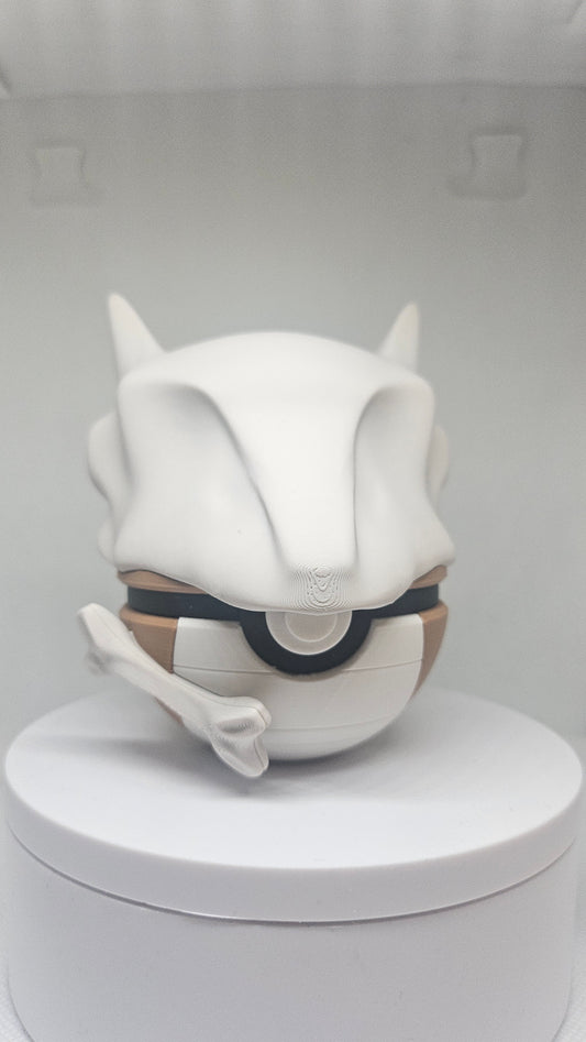 #0105 Marowak Ball - 3D Printed Pokéball (7 cm)