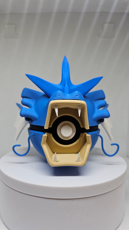 #0130 Gyarados Ball - 3D Printed Pokéball (7 cm)