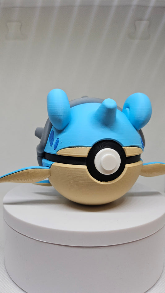 #0131 Lapras Ball - 3D Printed Pokéball (7 cm)