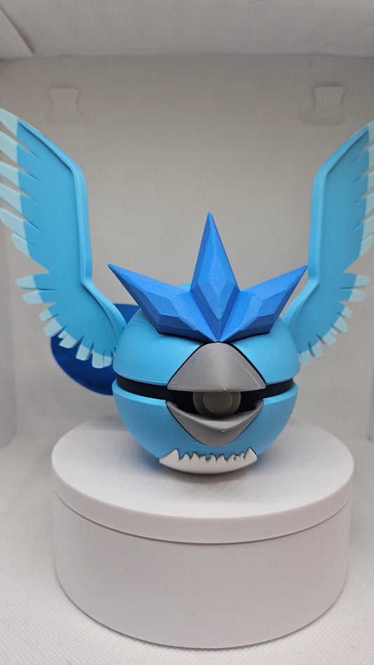 #0144 Articuno Ball - 3D Printed Pokéball (7 cm)