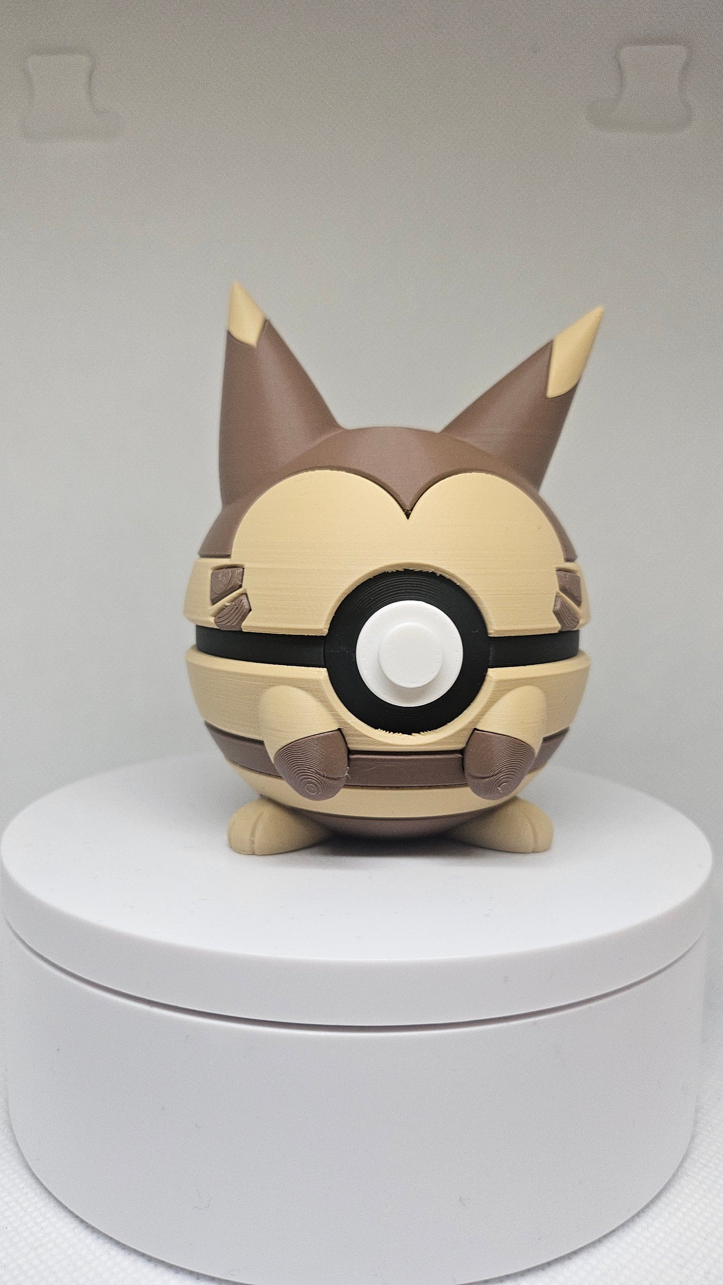 #0162 Furret Ball - 3D Printed Pokéball (7 cm)