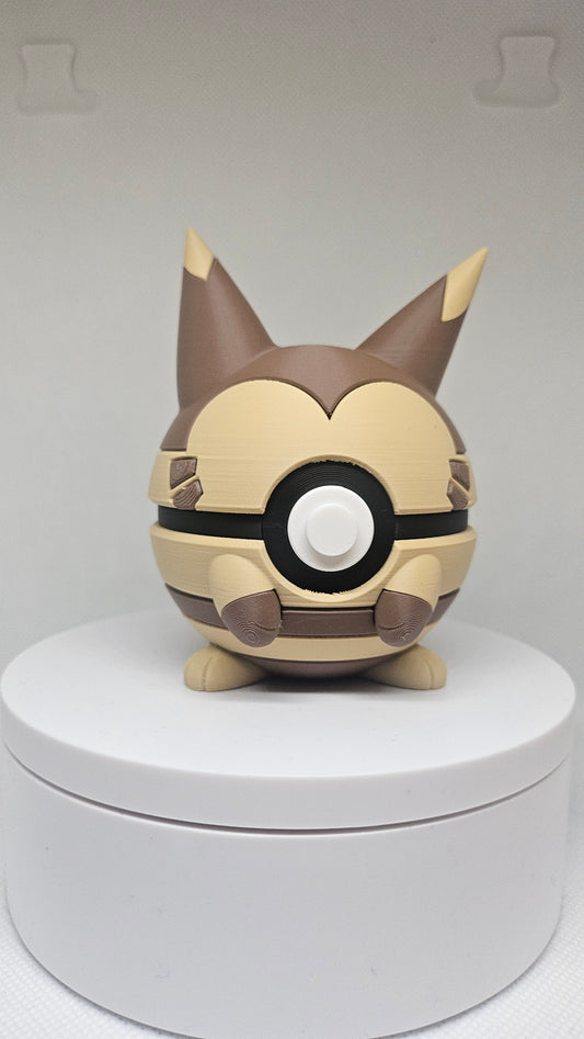 #0162 Furret Ball - 3D Printed Pokéball (7 cm)