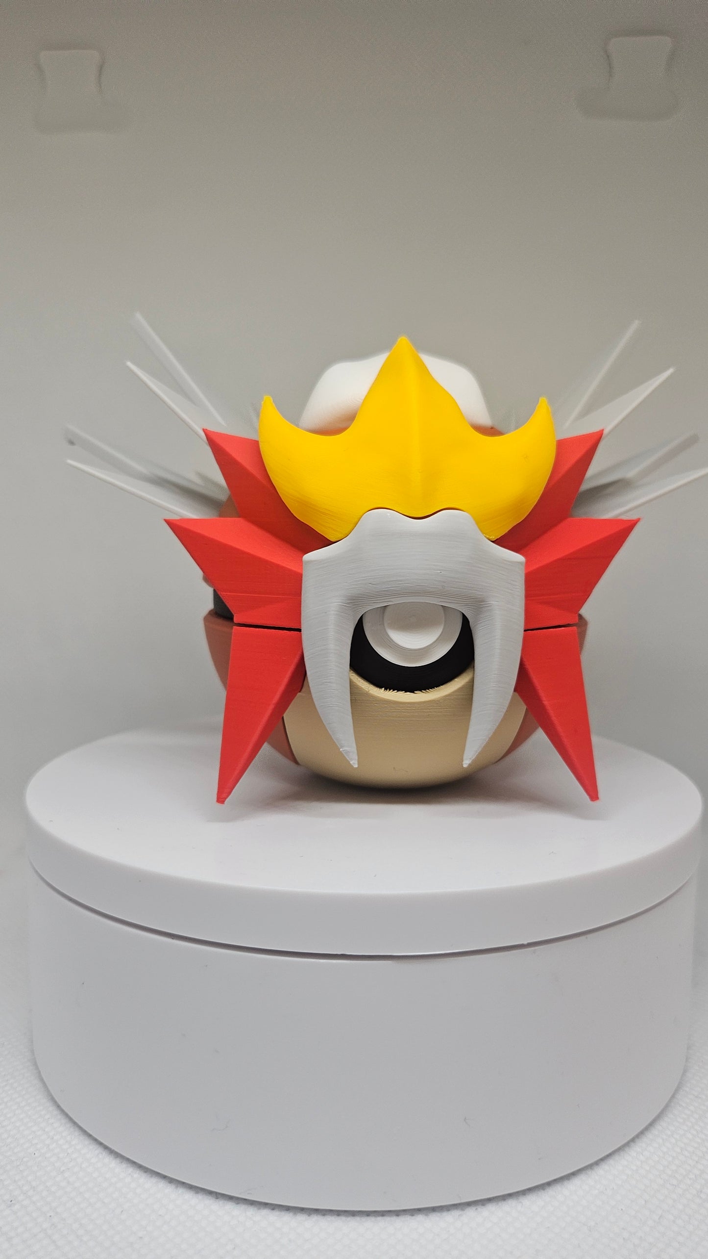 #0244 Entei Ball - 3D Printed Pokéball (7 cm)